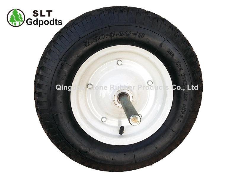 Tyre and Tube 4.80/4.00-8 Pneumatic Wheel with Axle