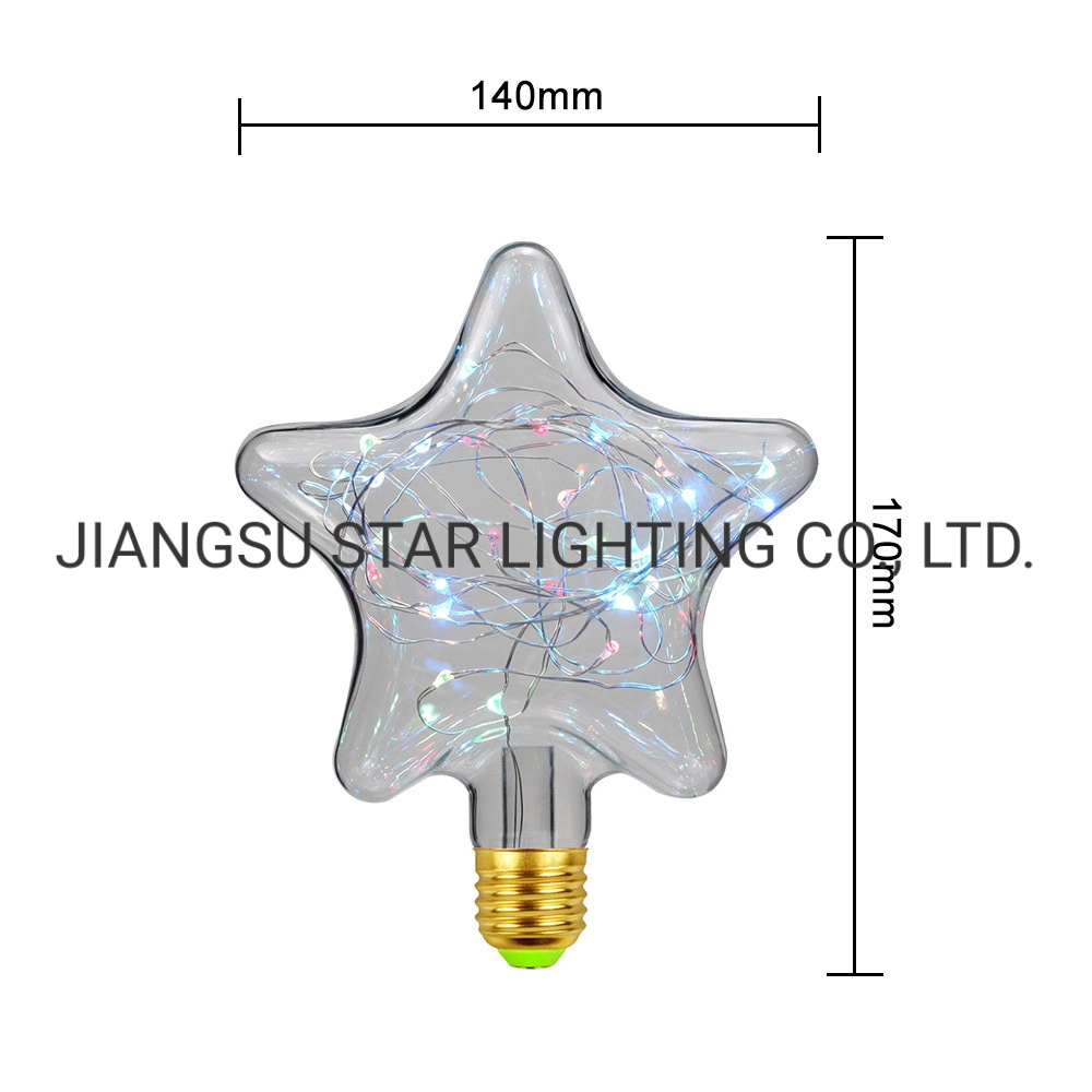 Поэтому светодиод волшебная лампа 1.5W медного провода красочные E27 лампы освещения Рождества