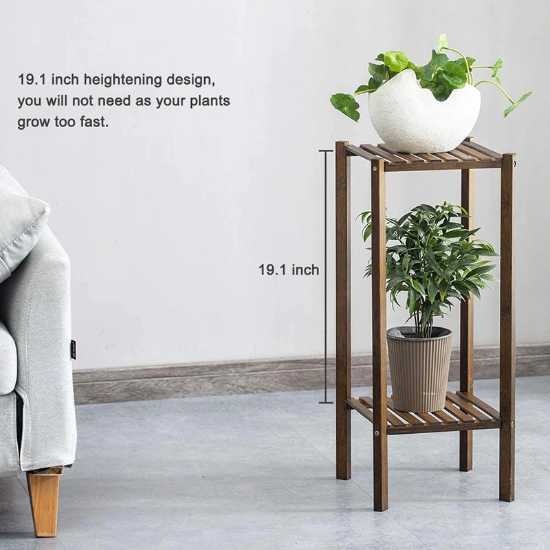 2 Tier Plant Stand Rack Multiple Flower Pot Holder Shelf Indoor Outdoor Planter Display Shelving Unit for Patio Garden