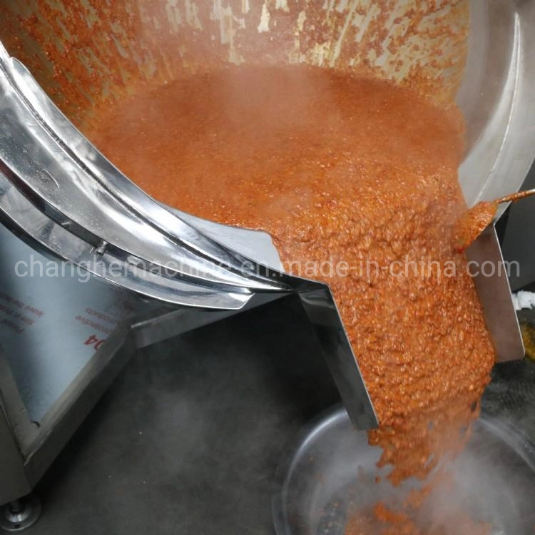 Automatic Sauce Frying Machine Curry Sauce with Mixing Sandwich Pot