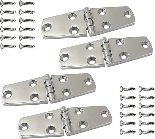 Dobradiça de porta, armário de fundição Marine Grade, dobradiças da escotilha para porta RVS