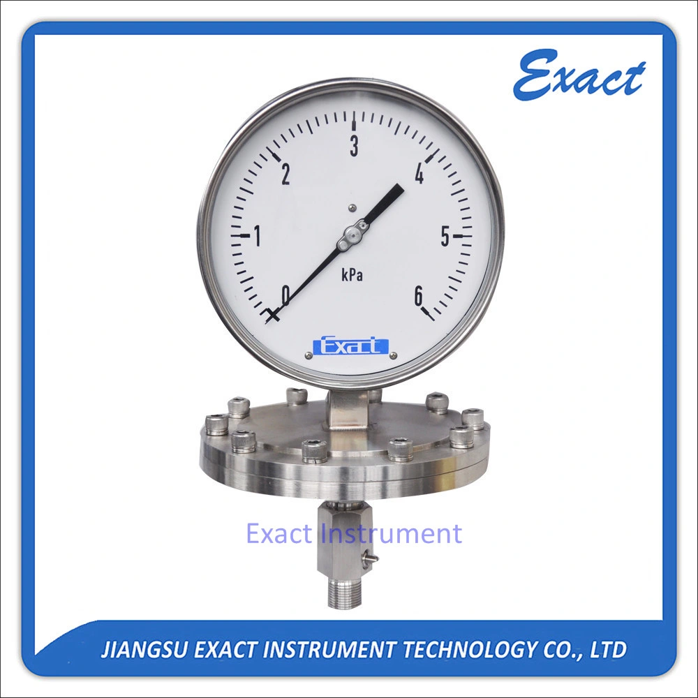 Diaphram Pressure Gauge for Low Pressure Measurement of High Corrsive