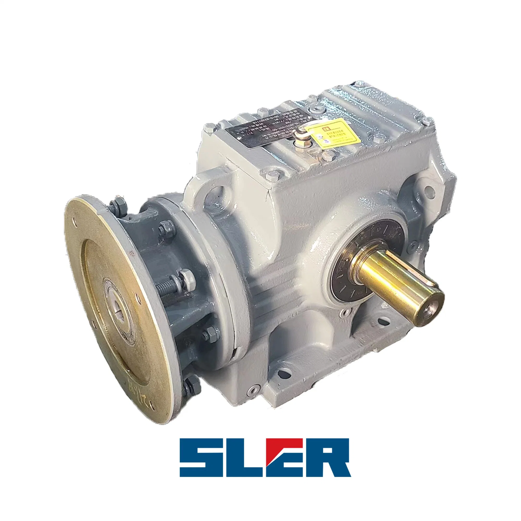 Helical Worm Gearbox Speed Reducer S Type Single Stage Transmission for Conveyor with Input B5/B14 Flange and Output Hollow Shaft