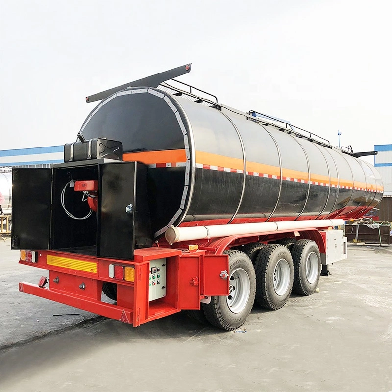 1m3- 12m3 Bitumen Transportation Tanker Asphalt Transportation Tank Trailers Oil Fuel Cement Gasoline Tanker Water Tanker with Pump for Sale in Mali