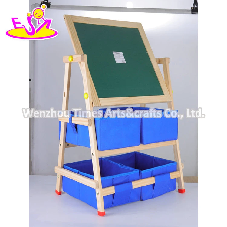 Kids Art Easel Standing Easel with Storage Basket W12b238