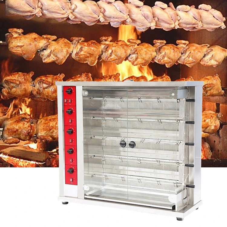 Rotisserie Machine Chicken Grill Braten Chicken Maker Gebackene Ente Kochen Drehender Gasofen Für Maschinen