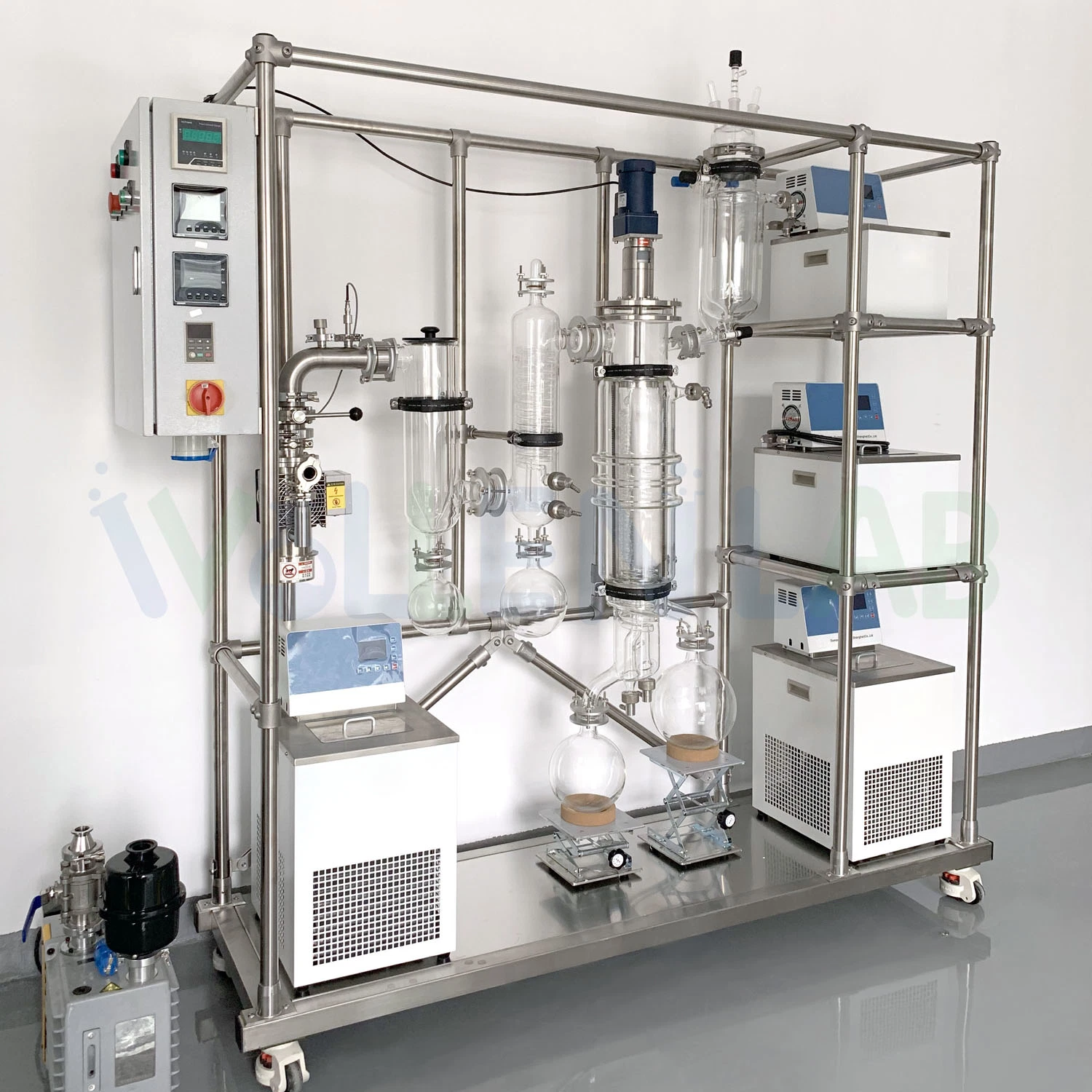 Equipamento de Evaporação de Extração de Purificação de Etanol de Cânhamo com Terpenos de Laboratório e Destilação Molecular de Caminho Curto