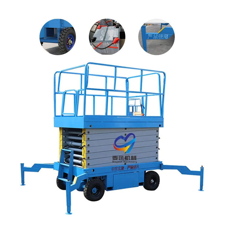 6m/8m/10m/12m Electric Lift Platform Hydraulic Traction Small Traction Lift Truck