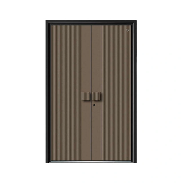 Luxury Cast Aluminium Villa Front Door Armored Door with Pick-Proof Design