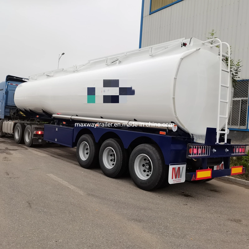 Tri-Axle 44000 Liters Fuel Tanker 6 Compartments Petroleum Road Tanker Truck