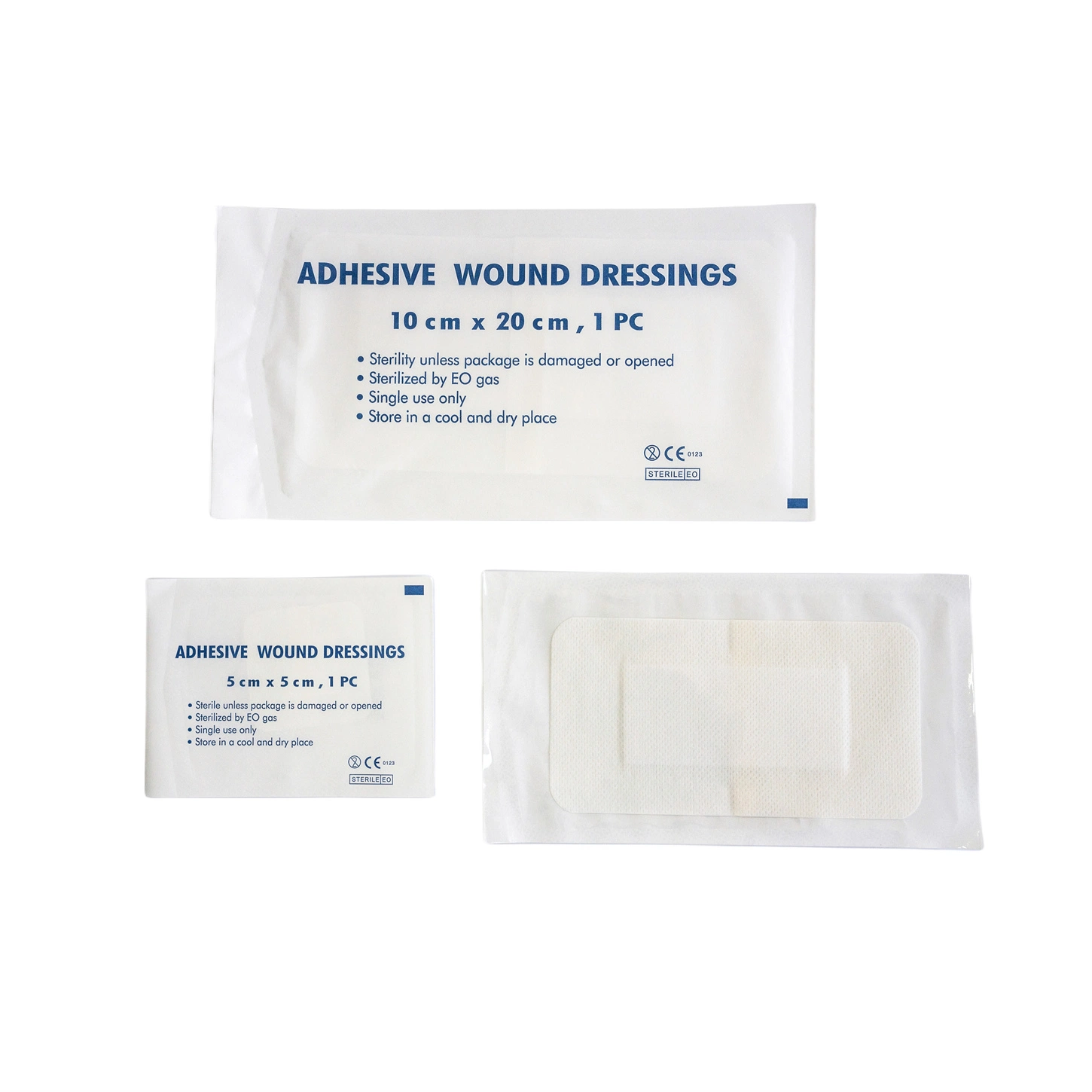 Disposable Surgical Waterproof Breathable Strong Adhesive Nonwoven Wound Dressing Pad