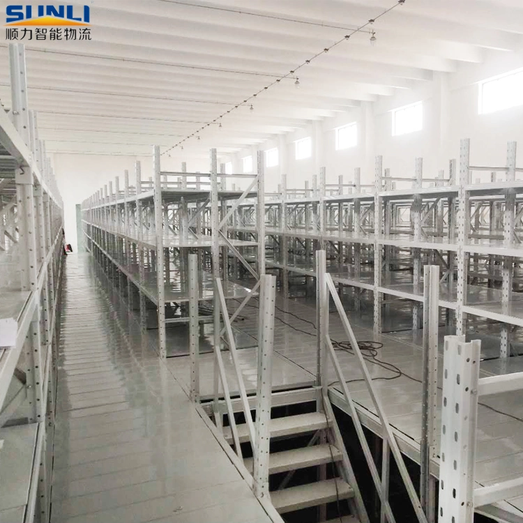 Multi Shelf Steel Decking Mezzanine Floor Rack with SGS/ISO