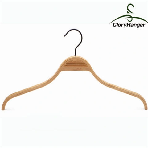 Laminated Bamboo Hanger for Shirt Display, Wooden Hanger Wholesale