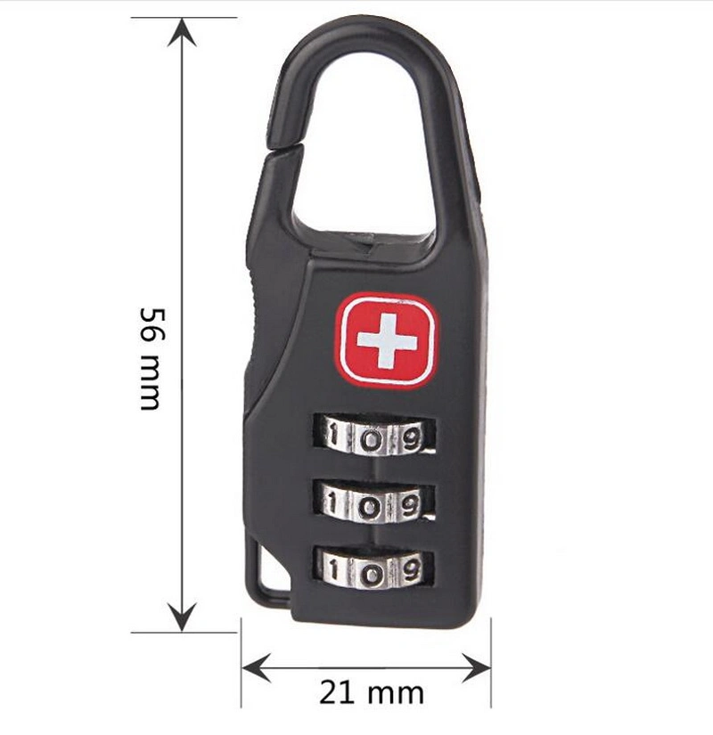 3 Digits Zinc Alloy Luggage Travel Lock