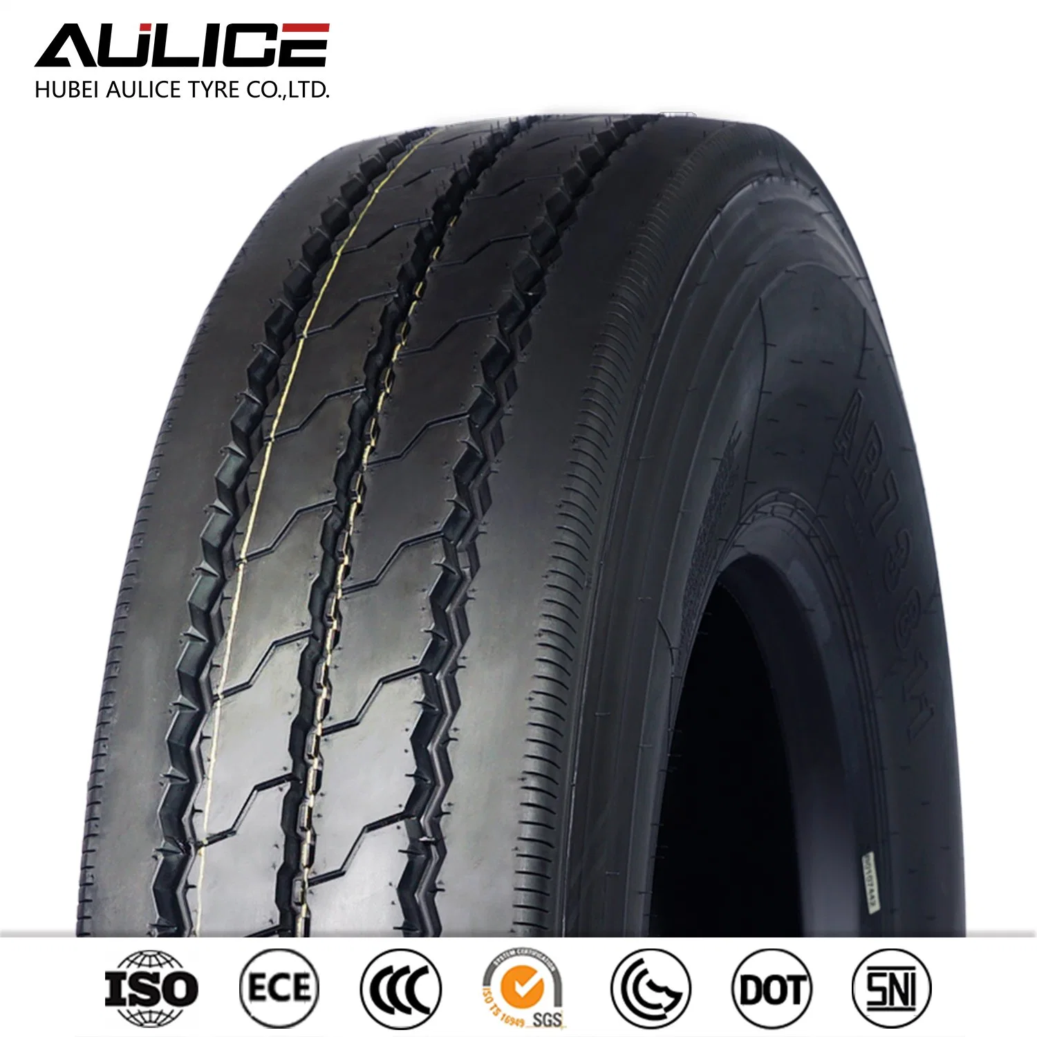 11R22.5 neumático de camión radial de acero, AR8181 AULICE TBR/OTR fábrica de llantas, neumáticos tubeless, fuerte tracción y agarre terreno superior