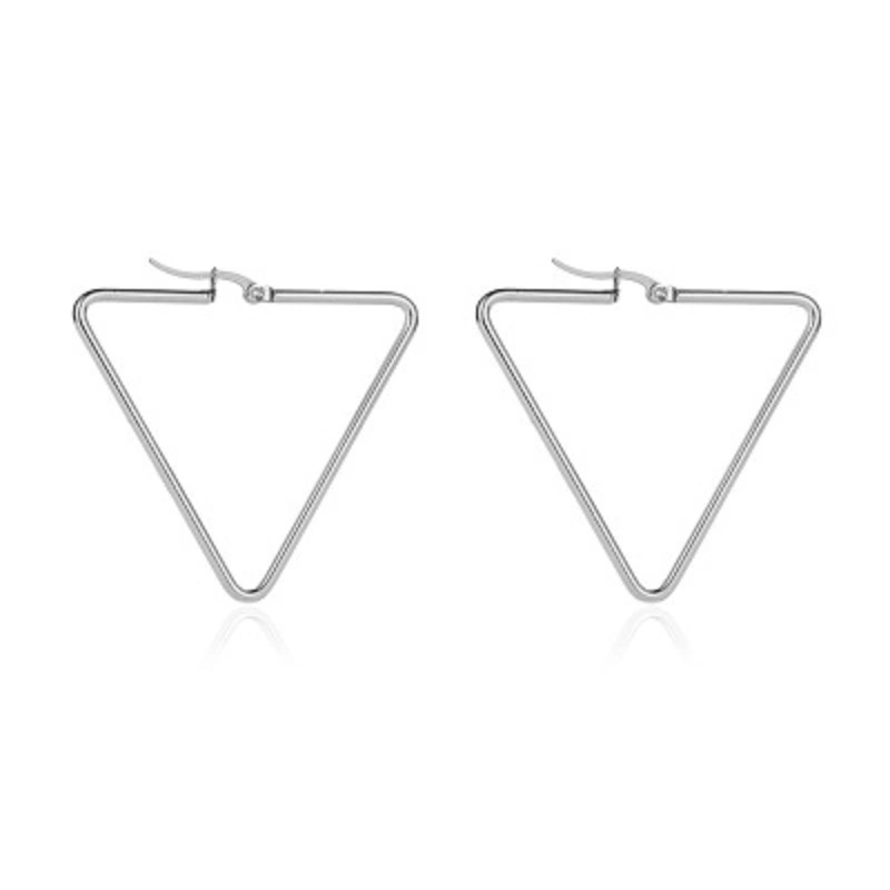 Women Earrings Triangle Hoop Earrings Ear Hoops Fine Jewelry Gifts for Her Esg14197