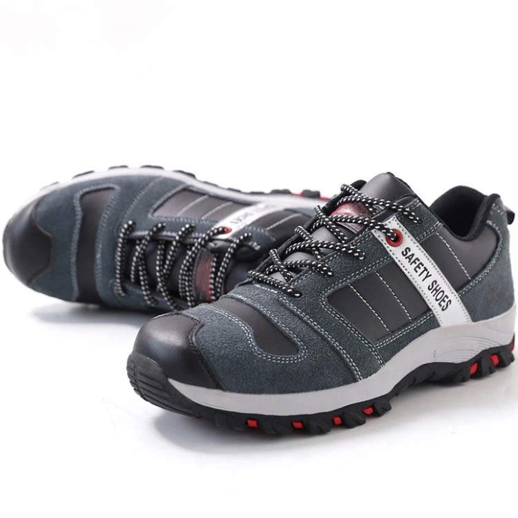 Industrial Genuine Leather Steel Protection Toe Work Safety Shoe