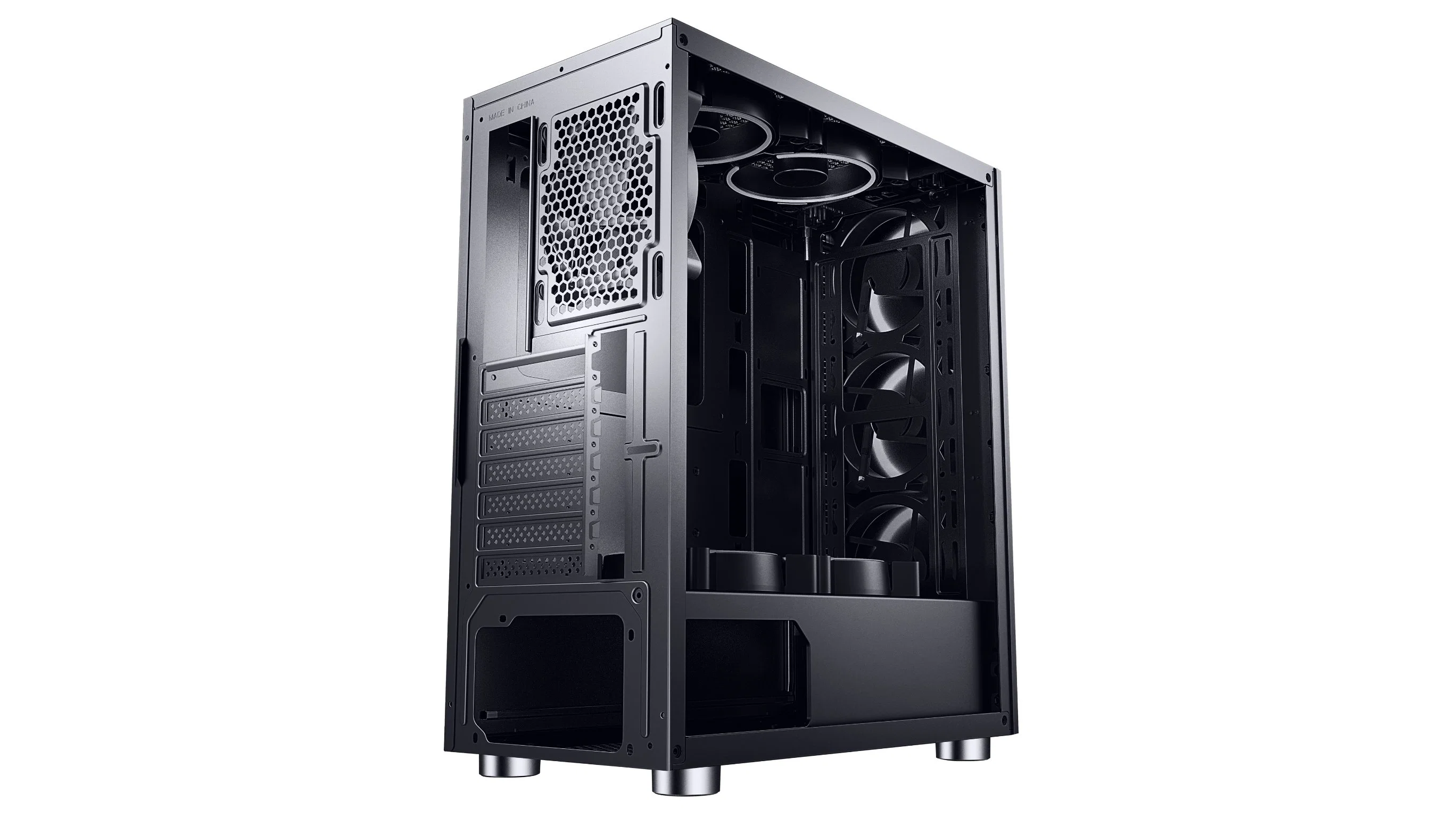 Diseño de moda Torre de sobremesa Gaming Case ATX PC fundas de ordenador