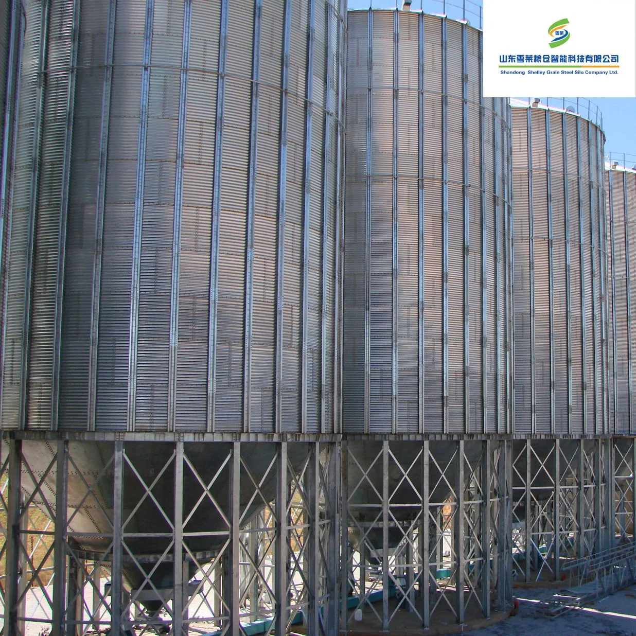 60tgalvanized Steel Silo for Animal Food with Cone Bottom