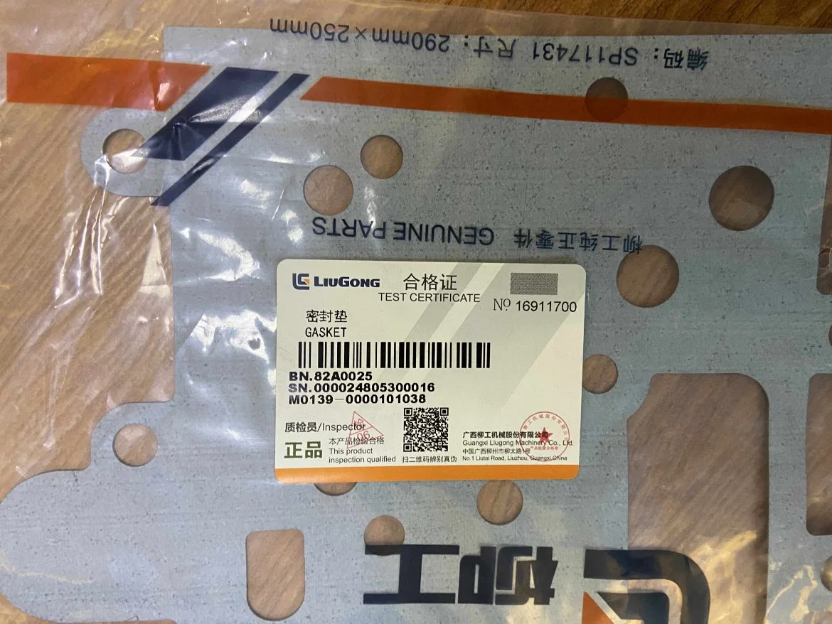 Liugong Loader Spare Parts BS305-58 82A0025 Gasket