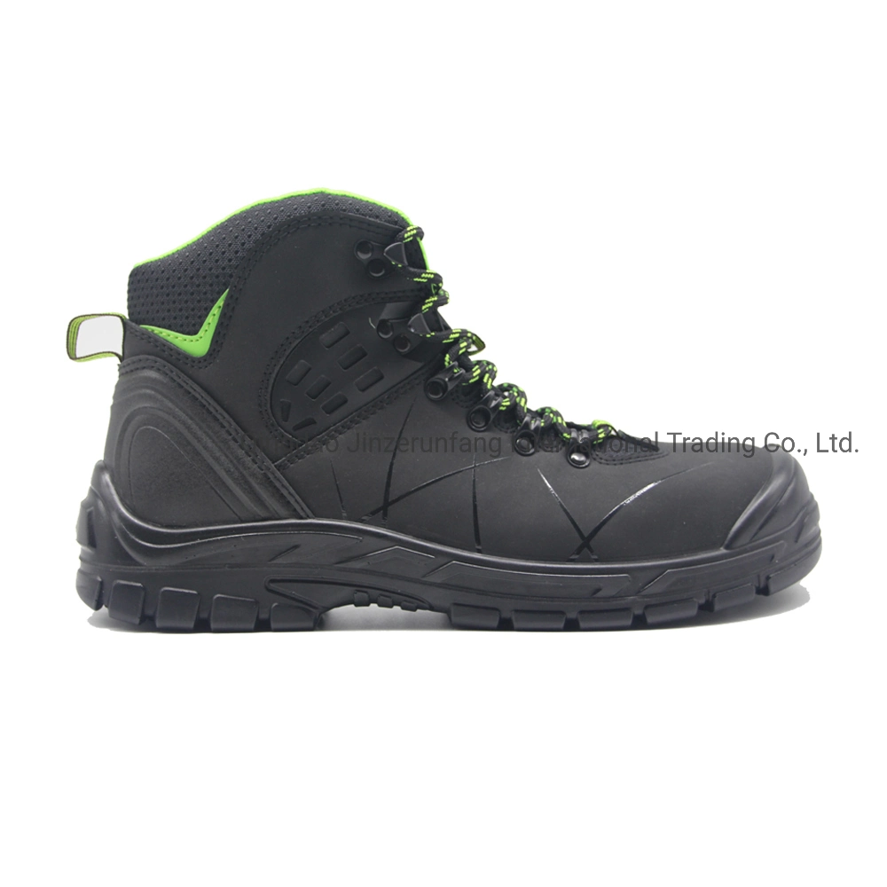 CE High Cut PU Sole Steel Toe Genuine Leather Waterproof Fashion Men Type Safety Footwear Work Shoes
