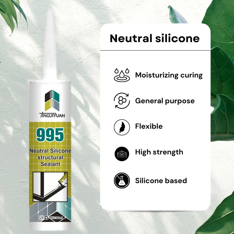 Produit d'étanchéité en silicone noir produit d'étanchéité en silicone neutre résistant aux intempéries