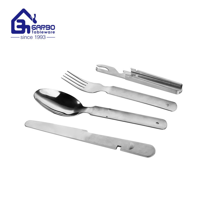 Tableware Flatware Silverware Stainless Steel Bottle Opener Professional Grade 6 Inch Beer Can Opener Kitchen Tool Spoon and Fork Knife Flatware Set