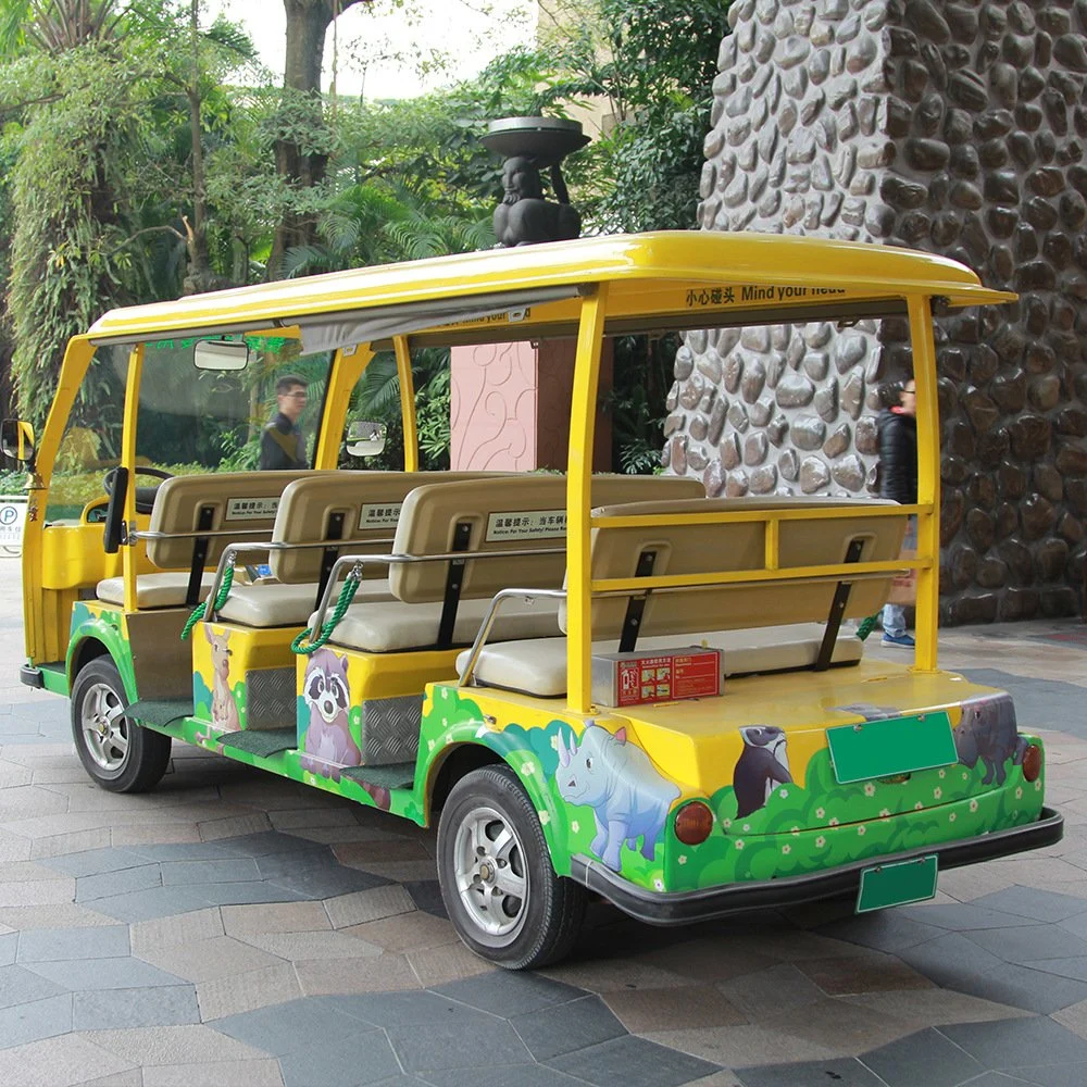 8 Seats Electric Sightseeing Car, Electric Tour Bus 30km / H Max Speed