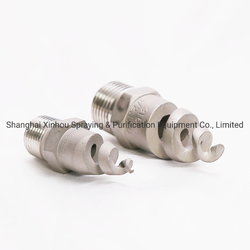 Acid and Alkali-Resistant Gas Cooling Washing Cooling Dephosphorization Denitrification Stainless Steel Full Cone Spiral Spray Nozzle