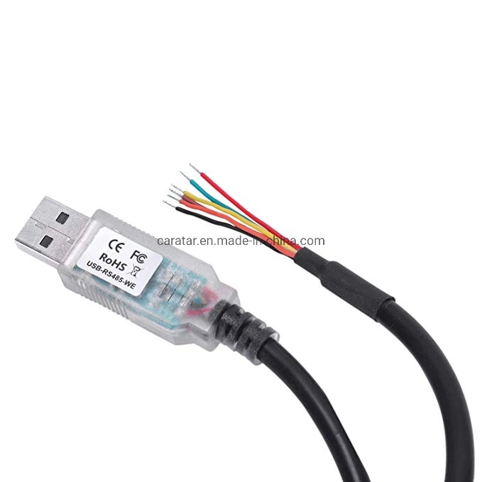 USB to RS485 Level Serial Uart Converter Cable Ftdi Chipset 6 Way Wire End Stripped Cable USB-RS485-We-1800-Bt