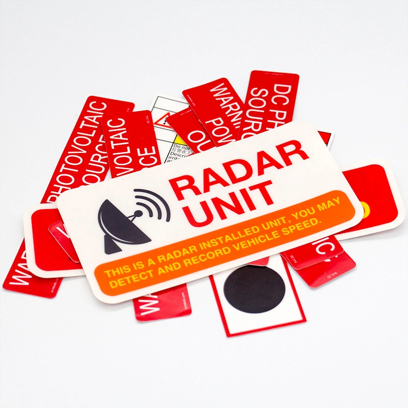 Wholesale/Supplier Outdoor Heat-Resisting Triangle Warning Stickers