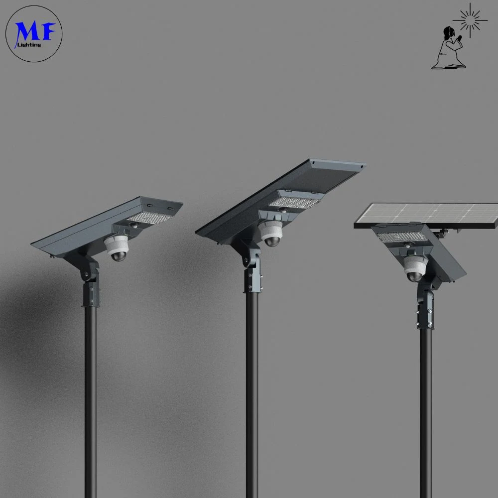 Smart Control Dustproof IP66 Waterproof LED Solar Street Light with 2g 4G CCTV Camera High Energy Battery for Remote Rural Road Suburban Desert Highway