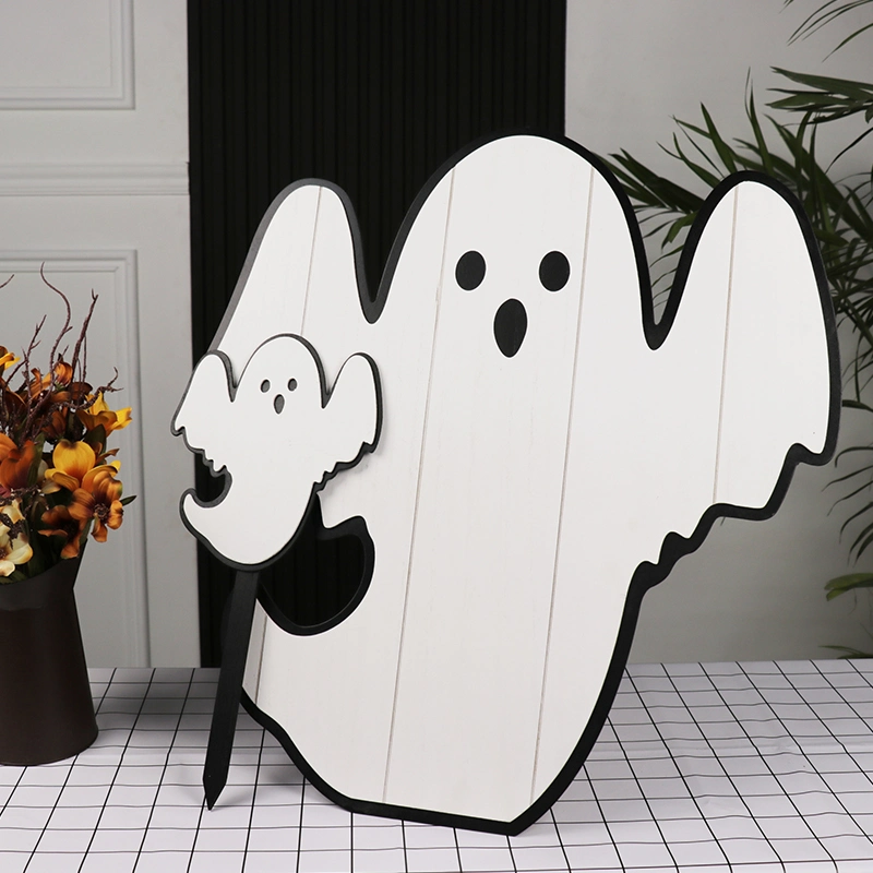 Wall-Mounted Ghost Wall Sign Christmas Decoration