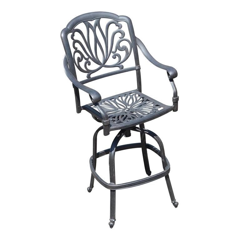 Cast Aluminum Patio Furniture Outdoor Garden Furniture Elizabeth Bar Table & Chair