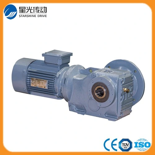 Energy Efficient Bevel Helica Geared Motor Reducer Hollow Shaft Ka Series