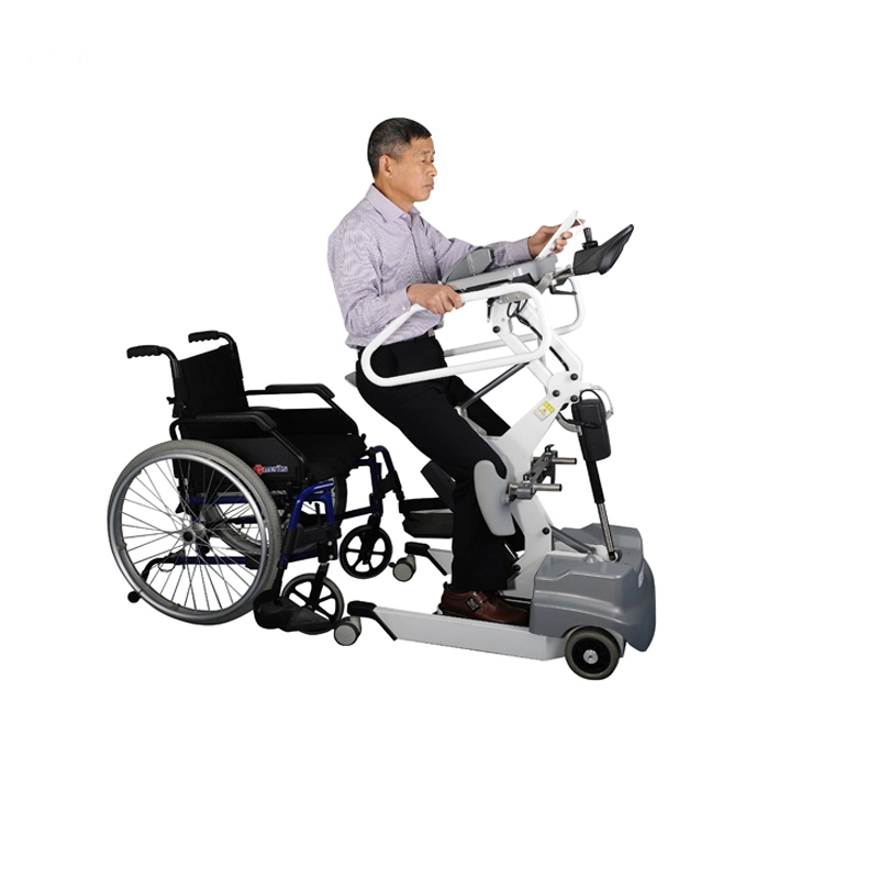 Four Wheels Electric Derive Control Walking Trolley Tool with Armrest and Seat