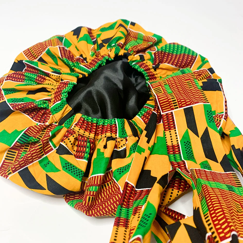 Hot Sell Traditional Ankara Style African Print Handwrap Fashion Women Bonnets