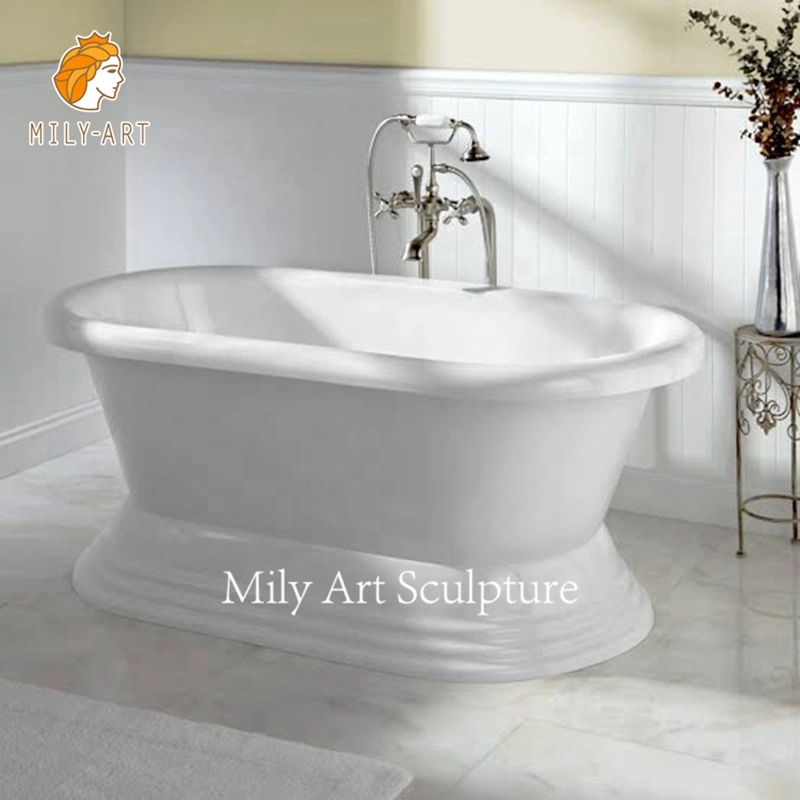 Роскошный современный отдельностоящие мраморная ванная комната и душ в ванной акриловый камень в ванной