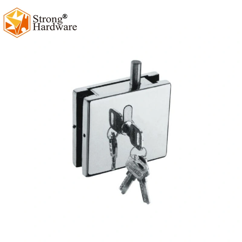 SUS201/304 Grade Standard Rectangle Glass Door Bottom Patch Lock