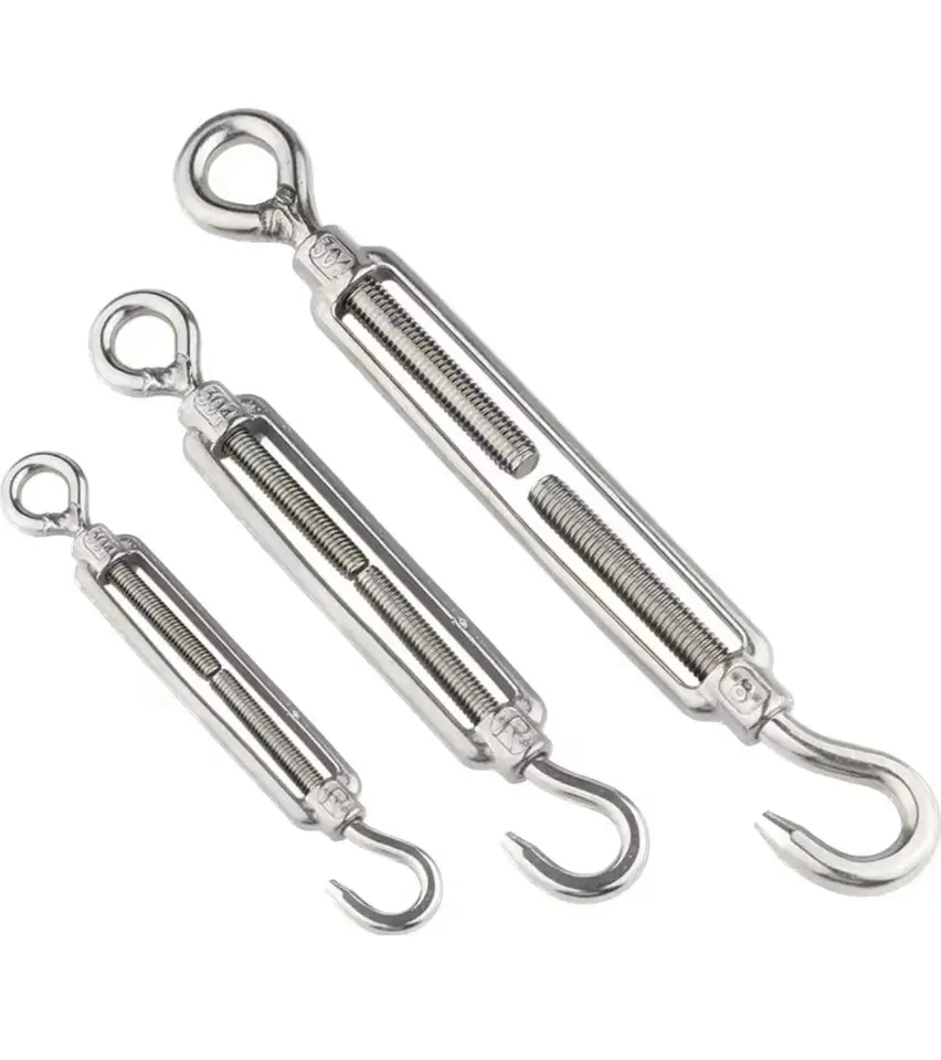 High Quality DIN1480 Stainless Steel Forged Eye Hook Turnbuckle