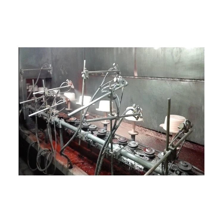 Automated Thermal Painting Equipment Powder Coating Production Line Manufacture Pan Cookware Robotic Spray System