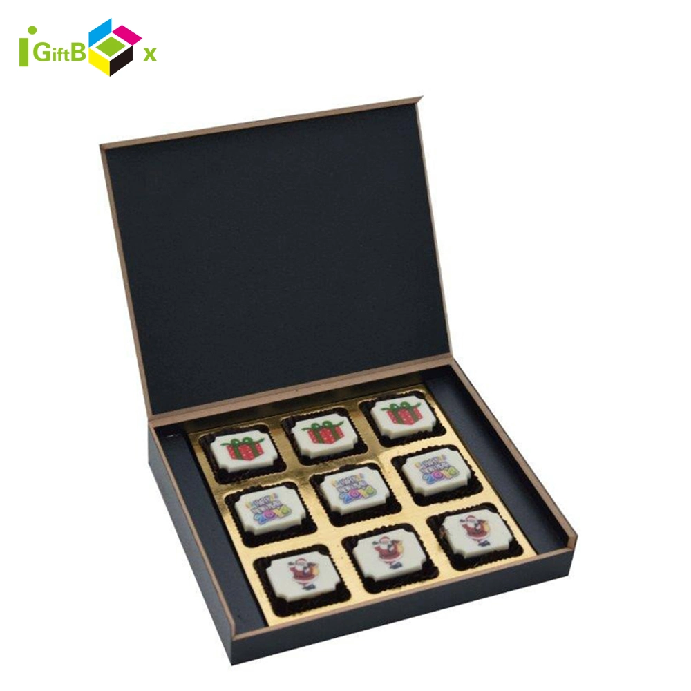 Food Safety Bronze Foiled Chocolate Bar Packaging Box Custom Copper Foiled Chocolates Box Chocolate Boxes Packing