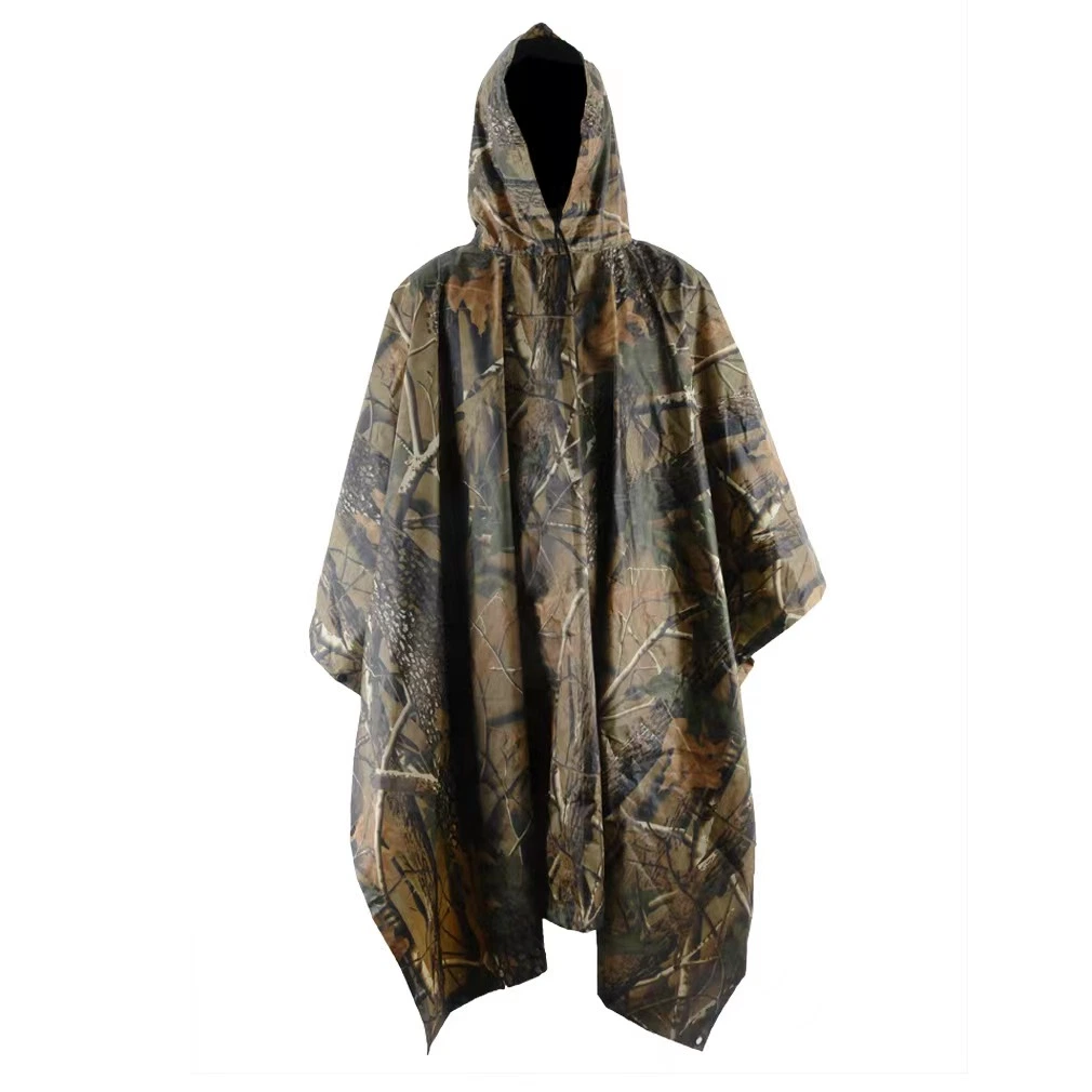 Durable Poncho Waterproof Rain Wear Coat Men's Camouflage Raincoat