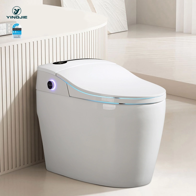 Chaozhou Sanitary Ware Automatic Flush Smart One Piece Toilet for Bathroom