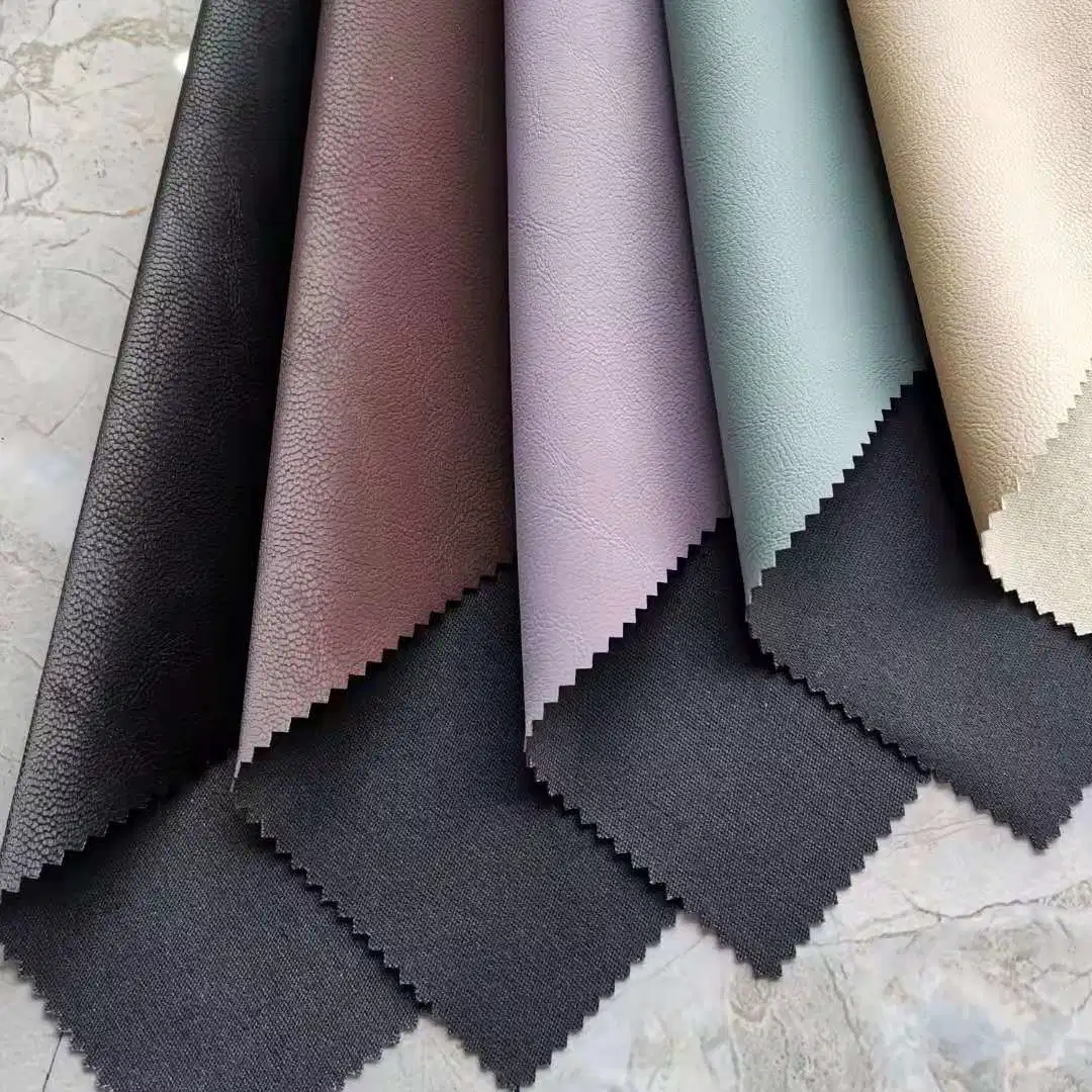 Производитель Новая высококачественная мягкая ткань из полиуретановой кожи с шелком Блестящий образ курток