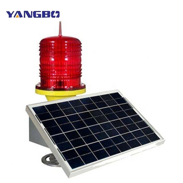 High-Quality Aviation Obstruction Lights for High-Rise Buildings Powered by Solar Panels