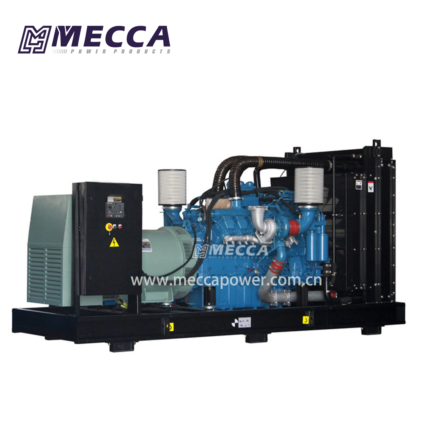 Gerador de potência Diesel de motor MTU elétrico com isolamento acústico de 10 cilindros e 563 kVA/450 kW