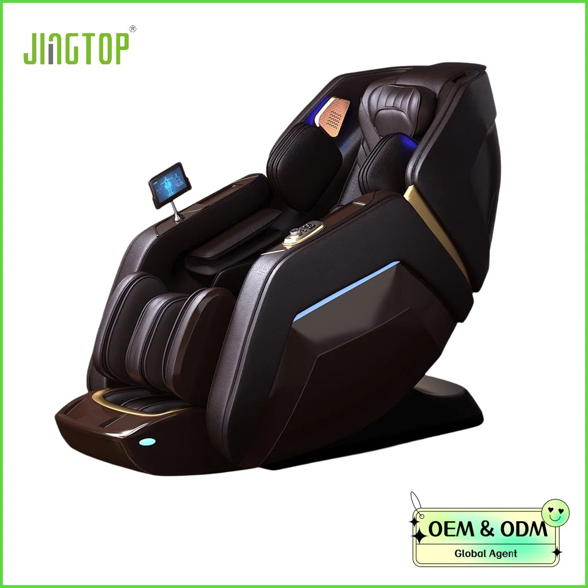 Jingtop OEM Factory Direct Voice Control 4D Zero Gravity Electric Full Body Massage Chair