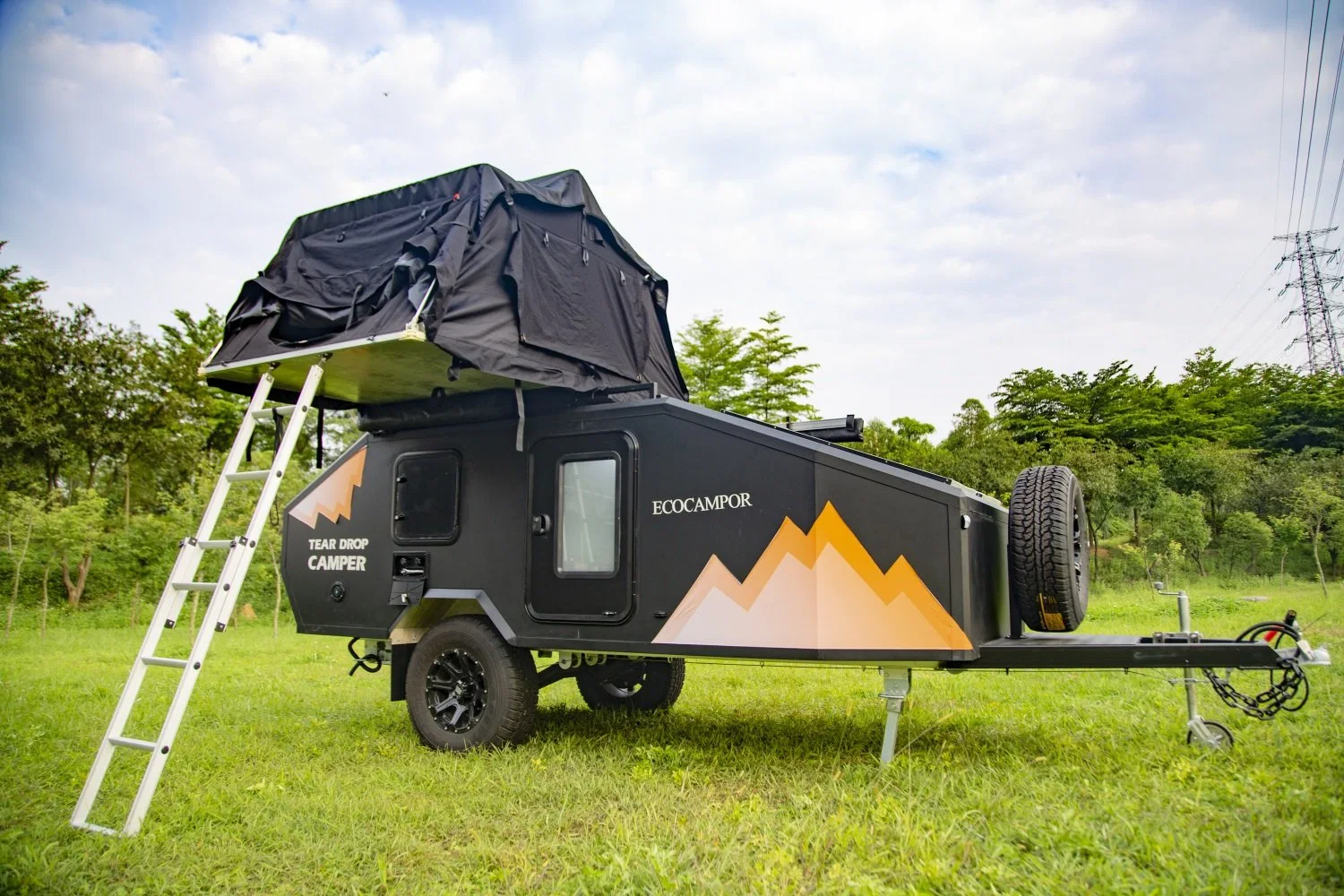 Ecocampor Custom 4X4 Pequenas fora da estrada de gota Camper caravana do Reboque