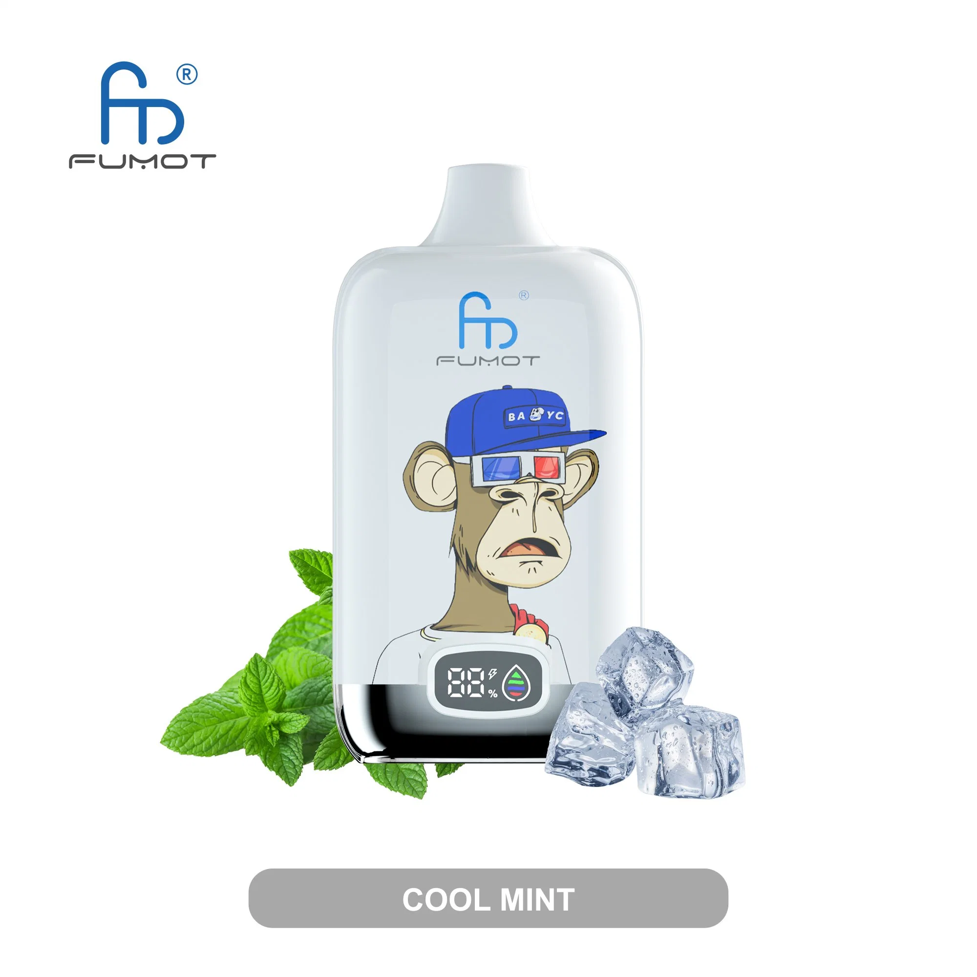 Fumot Digital Box 12000 Piffs Disposable/Chargeable Vape with Screen Display (شاشة العرض الرقمية Fumot 12000 Pffs Disposable/Chargeable Vape) 16 نكهات